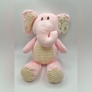 Kellytoy Big Pink Elephant Rattle Plush 12” Sitting